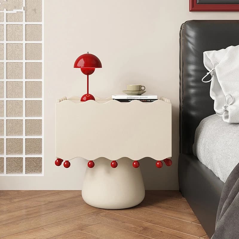 Aesthetic Unique Delicacy Design Premium Storage Elegant Bedside Table Cute Style Bed Table Bedroom Furniture Wohnzimmertisch