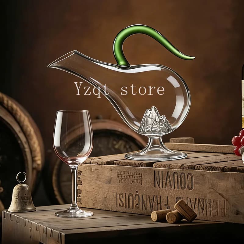 Swan iceberg decanter crystal glass wine red wine high value high-end creative light luxury high-end sense practical