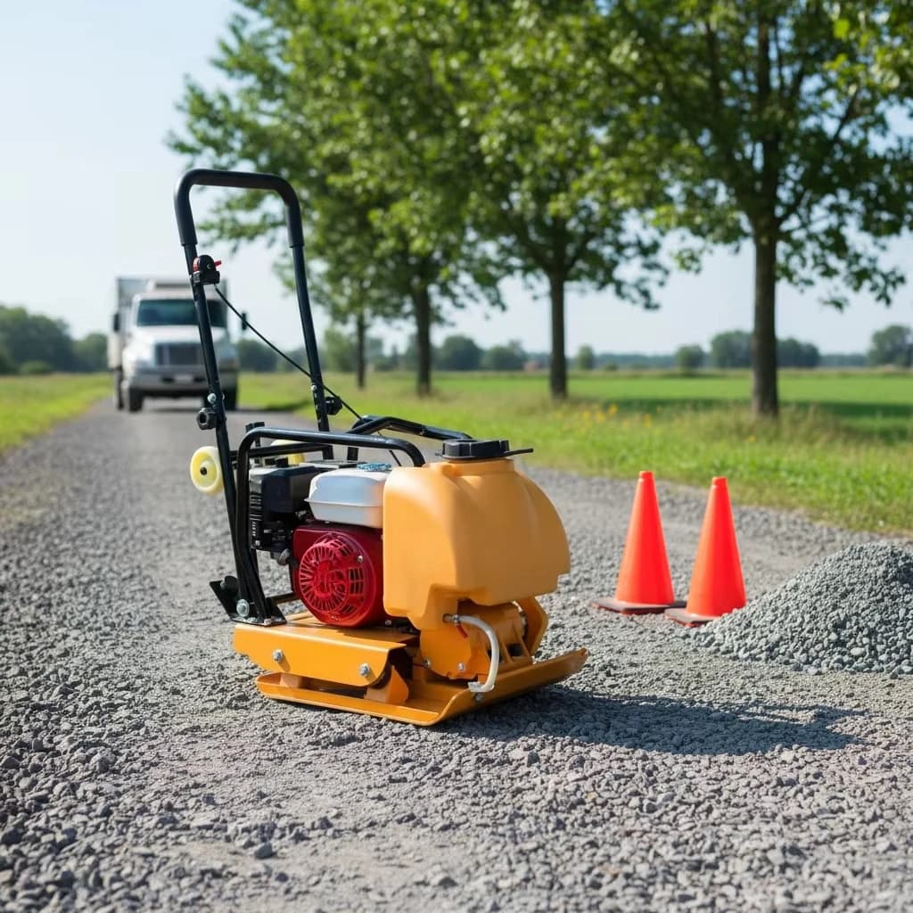 Best Quality   Hand Hold Soil Compactor Mini Type Vibratory Plate Compactor for Construction Site