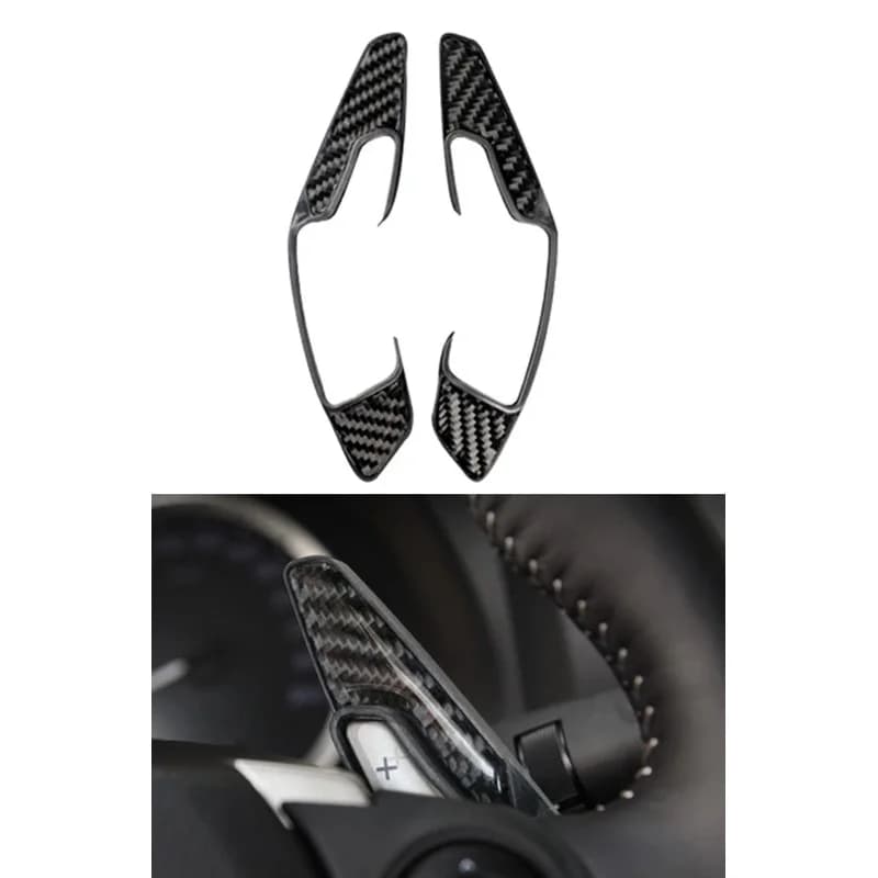 Carbon Fiber Steering Wheel Paddle Shifter Decorative Decal Cover Trim Fit for Lexus NX 200 200t 300h 2014-2021