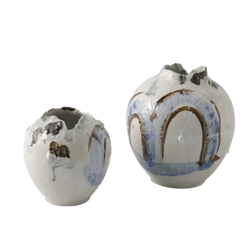Vase Home Furnishing Model Room Soft Ceramic Flower Arranger Entrance Living Room Furnishings