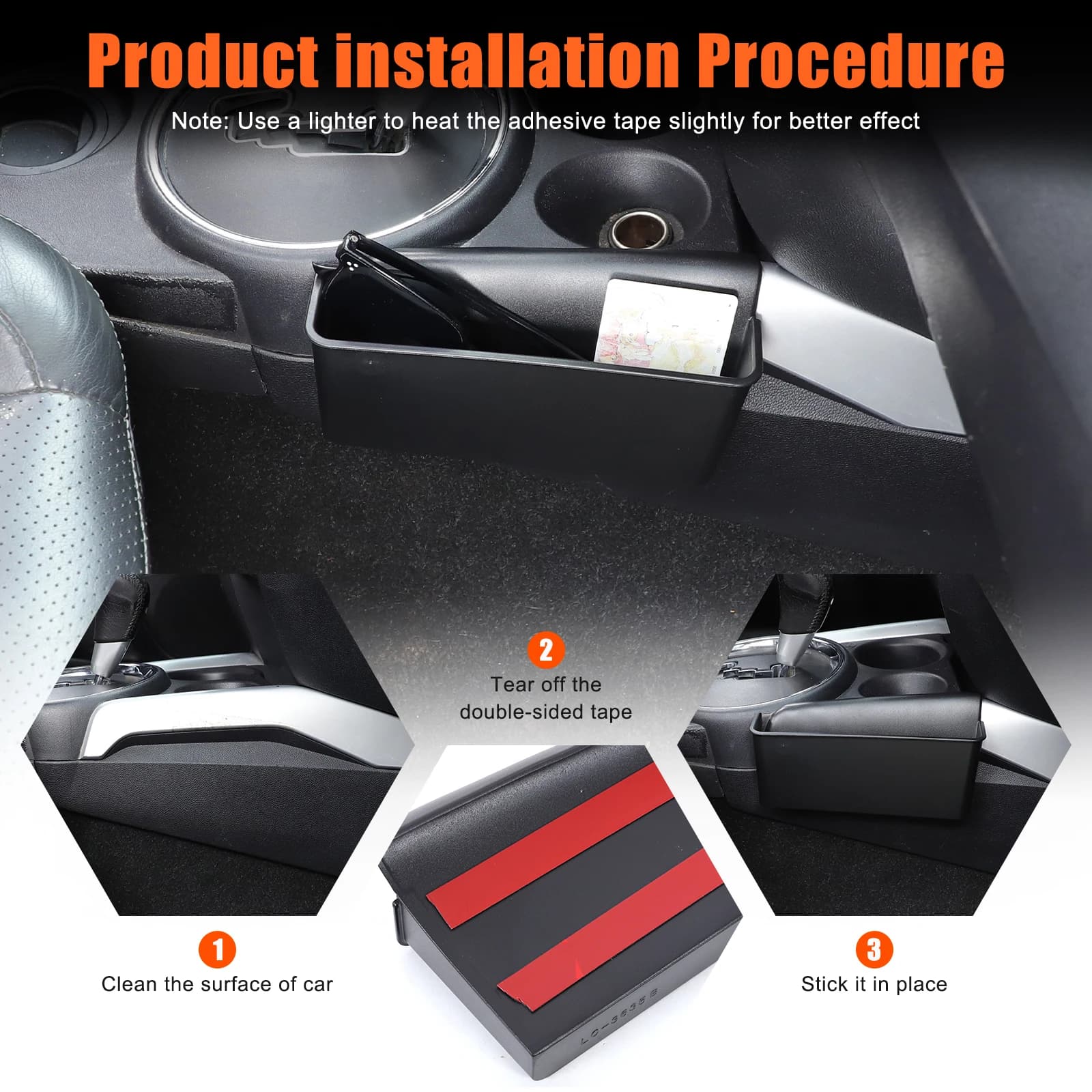 Car Center Console Gear Shift Storage Box Phone Holder Organizer Tray For Mitsubishi ASX 2011-2018 Accessories