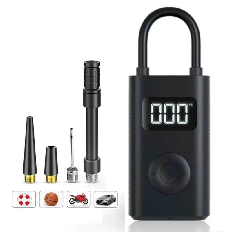 Mini LED with Light 150 Psi 2000mAh Automatic Wireless Tire Inflator, Portable Air Compressor