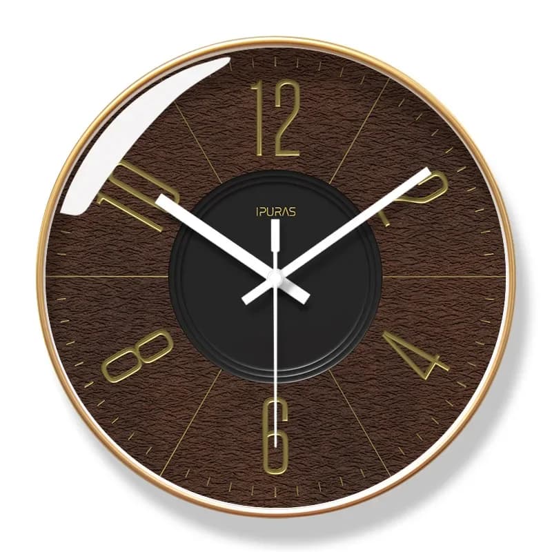 2025 New 10/12/14-inch Retro Silent Creative Wall Clock Living Room Modern Light Luxury Home Decor Fashion Nordic Quartz Clocks