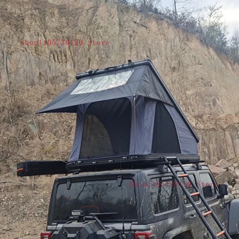Factory Hot Selling Rooftop Red Aluminum Roof Top Tent Hard