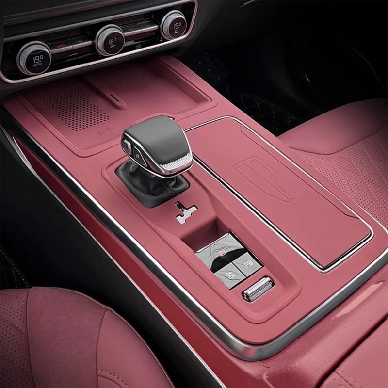 For Hongqi HS5 2024 2025 2026 Silicone Central Control Gear Panel Central Control Protective Pad Sticker Interior Accessories