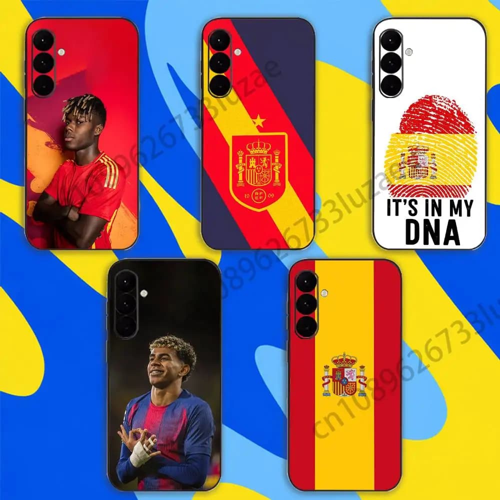 Spanish football  For Samsung Galaxy A04E A14 A34 A54 5G Cover Shockproof Liquid Silicone Cover