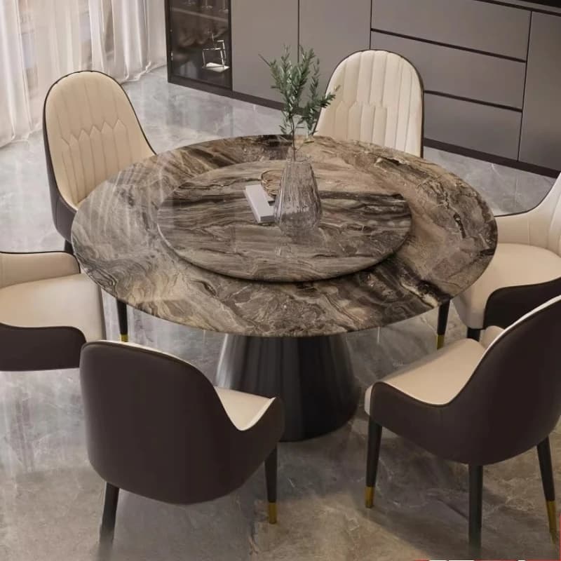 Living Room Luxury Dining Table Round Center Mahjong Designer Dining Table Restaurant Kitchen Mesas De Jantar Home Furniture