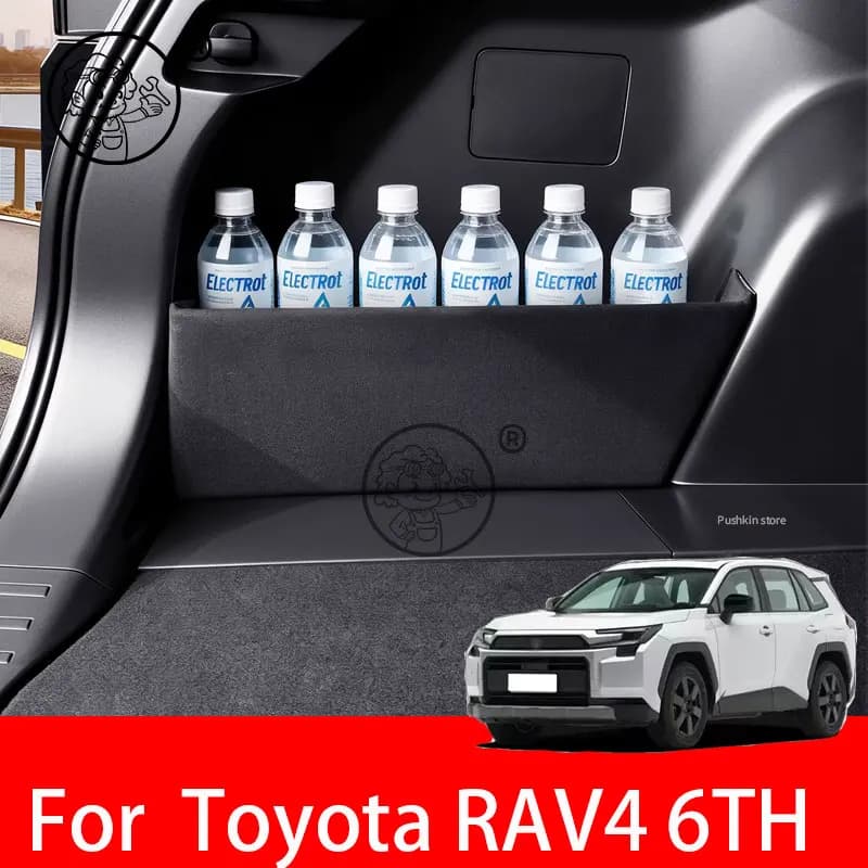 Car Rear Spare Compartment Partition for Toyota RAV4 XA60 2026 2027 6TH Trunk Storage Side Baffle Auto Modification Accessories