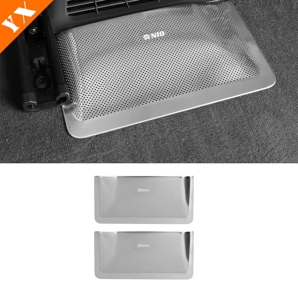 For Nio EL7 ES7 ET7 2022-2024 Stainless Trim Protective Sticker Cover The Air Conditioner Vents Under The Front Car Seats