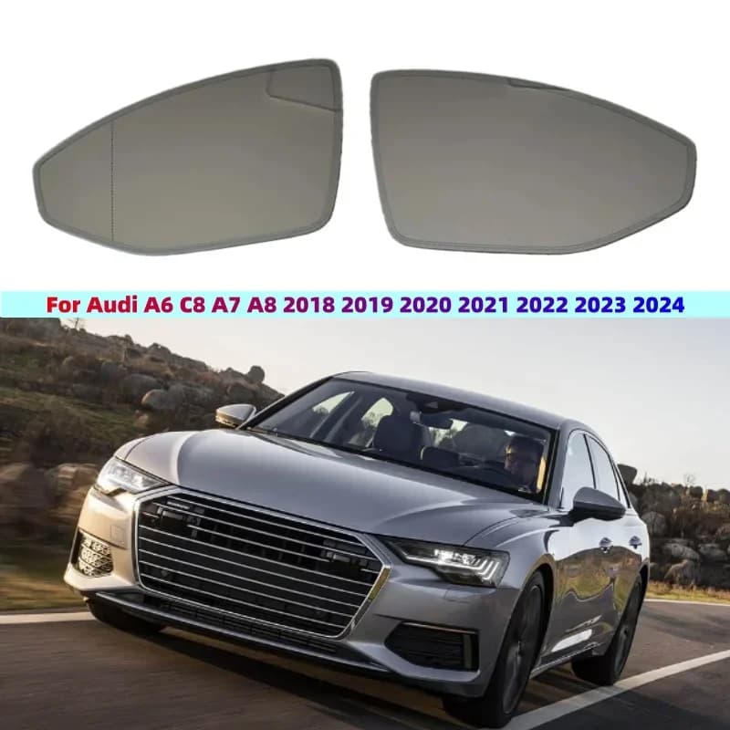 OEM Auto-Dimming Heated Side Mirror Glass for Audi A6/RS6/A7/A8/S8 (2018-2025) OE#4N0857535E,4N0857535C,4N0857536E,4N0857536G