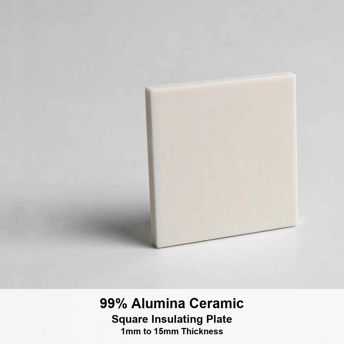 99% Alumina Ceramic Square Sheet Plate Non-Porous Corundum Wear Resistant Board Insulating Heat Sink Pad  1mm to 15mm