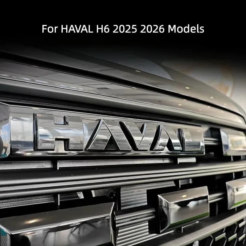 For HAVAL H6 2025 2026 Models Blackened Car Emblem Letter Sticker Black Warrior Exterior Modification Accessories