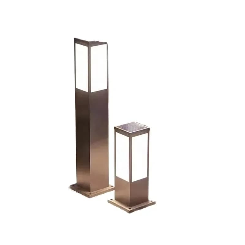 Modern Ip65 Waterproof Solar Lawn Lamp 30/60/80CM Low Voltage Outdoor Solar Garden Led Bollard Light for Hotel Lighting