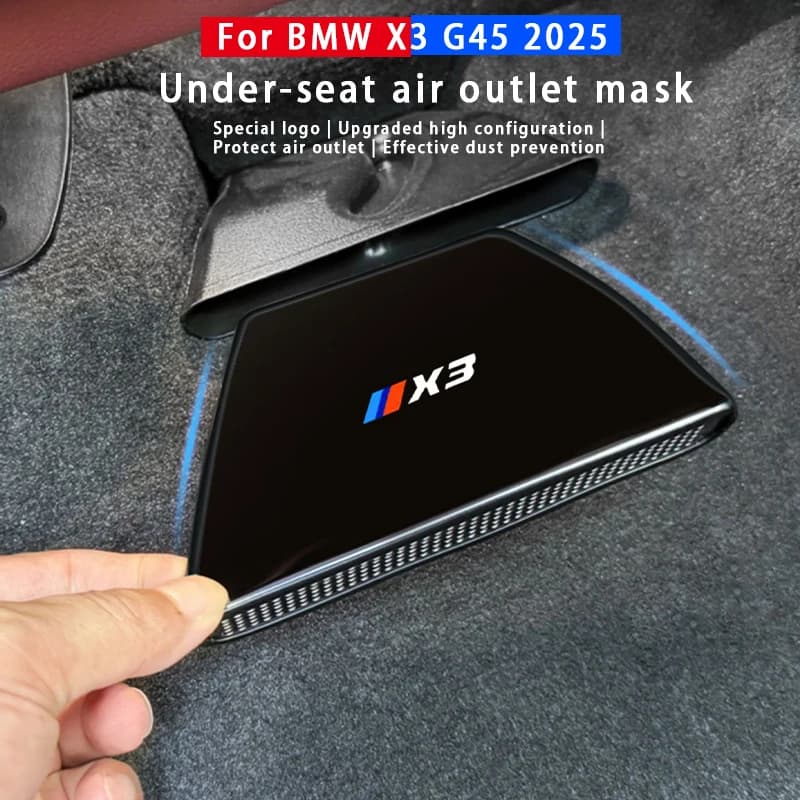 Car Under Seat Floor AC Air Conditioner Vent Outlet Protection Cover Car Interior Accessories For BMW X3 G45 2025