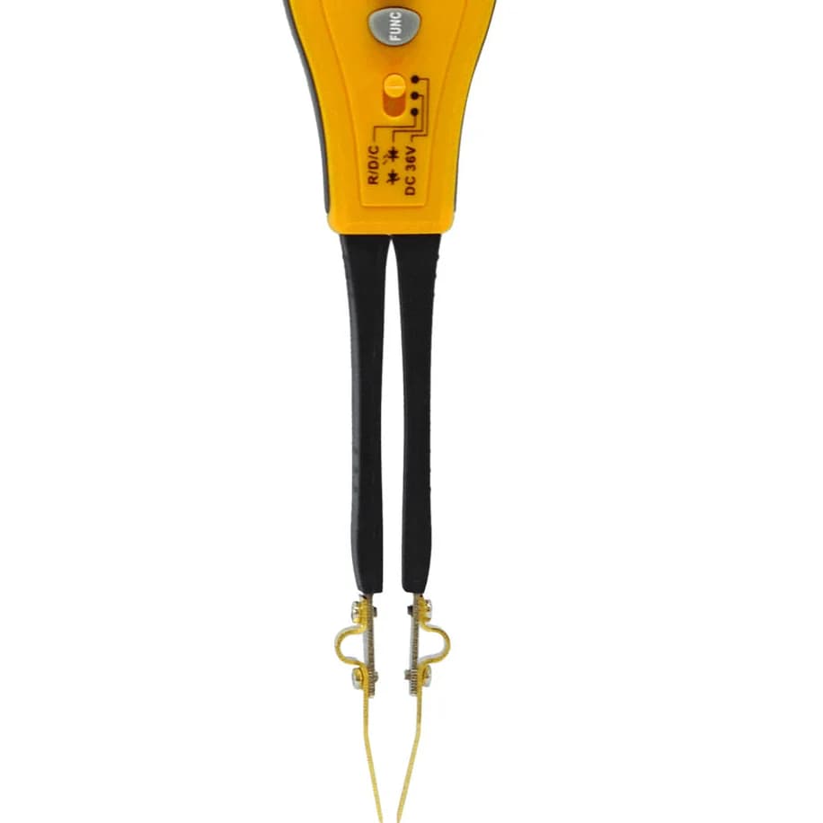 990A SMD Tweezer Meter 6000 Counts Auto-Ranging, Gold-Plated Probe Tester for Resistance Capacitance Diode & PCB Work & Fix