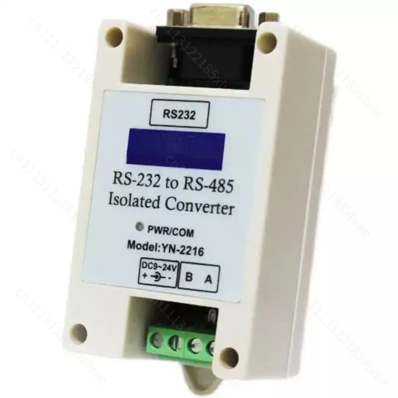 YN2216 Industrial‑Grade RS232 to RS485 Serial Converter, Active Isolated Signal Adapter 232‑485 Communication Conversion Module