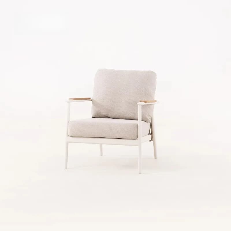 Waterproof rope outdoor sofa modern garden furniture luxury courtyard armchair aluminum frame balcony hotel villa furniture