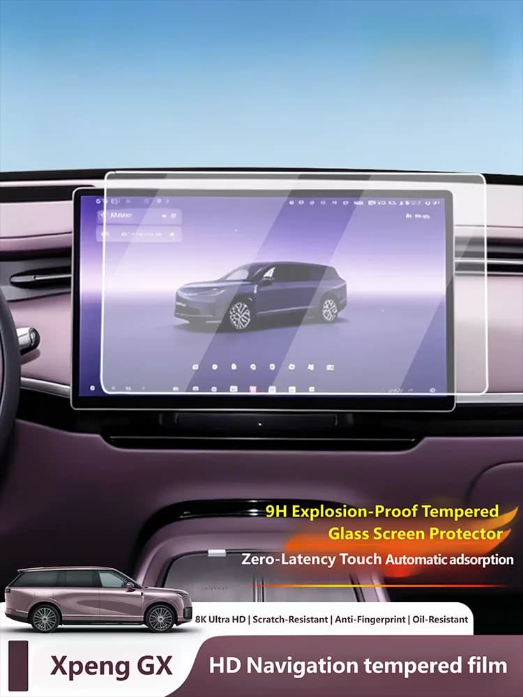 Car Accessories For Xpeng GX 2026 2027 Car Gps infotainment navigation anti-scratch Accessories Tempered Glass Screen Protector