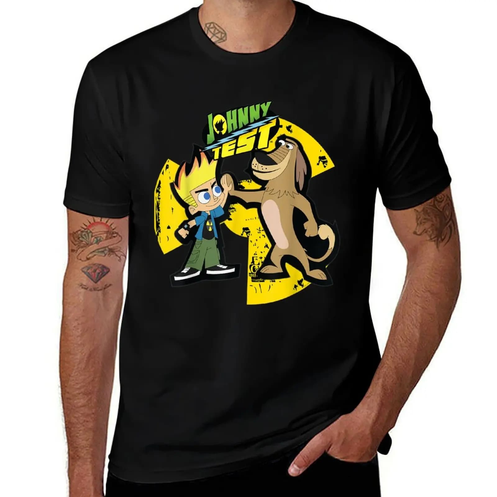 Johnny Test T-Shirt Utility Work Short Sleeve Top T-Shirt