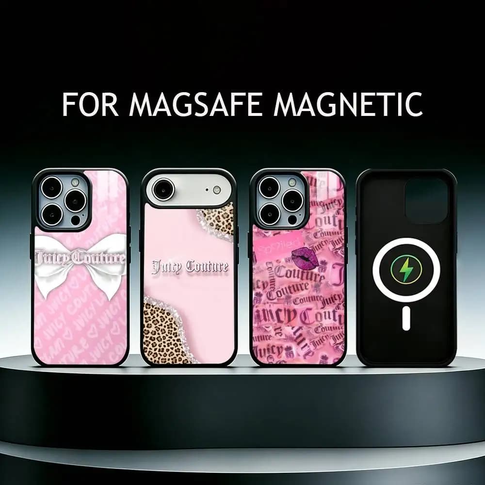 juicy couture aesthetic Phone Case For iPhone17,16,15,14,13,12,11 Plus,Pro Max Magnetic For Magsafe Wireless Charging