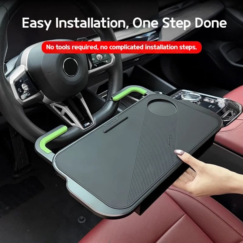 For BMW series vehicle-mounted floating multi-functional rotating small table boards vehicle dining tables and driver tray carts