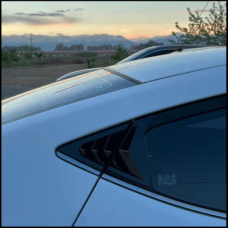 Car Styling For Hyundai Elantra Avante Sedan 2011-2015 Rear Window Shutter Louver Vent Cover Trim Decorative Auto Accessories