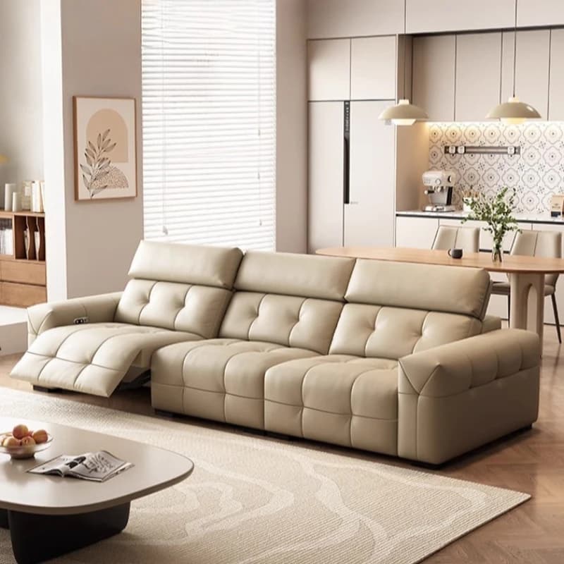 Living Room Electric Sofa Beige Loveseat Design Lounges Lazy Recliner Chair Apartments Luxury Relax Woonkamerbanken Furniture