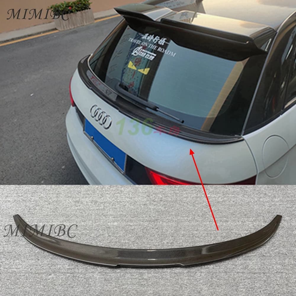 FRP Rear Spoiler Trunk Wing FOR  AUDI A1 4 Doors 2011-2017 Carbon Fiber /