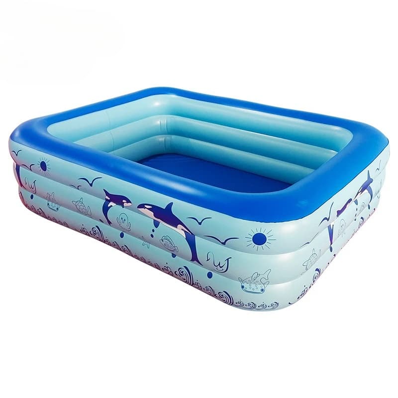 A large outdoor courtyard for children's homes, thickened inflatable swimming pool for parent-child interactive water play