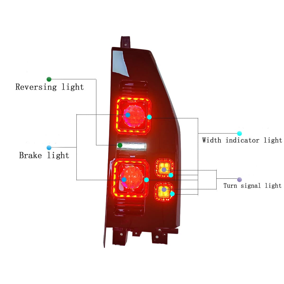 Upgrade Car LED Lamp Taillights Back Rear Turning Tail Light Assembly for Jetour T2 Accessories