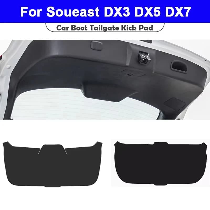 For Toyota Sienna 2011-2024 2025 Trunk Tailgate Guard Pad Leather Rear Trunk Door Protective Car Interior Accessories