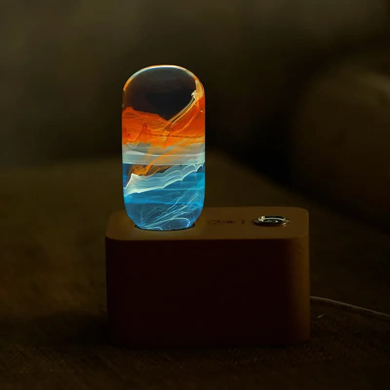 Creative Morning Glow Resin Luminous Ornament Room Living Room Desktop Decoration Crafts Unique Gifts
