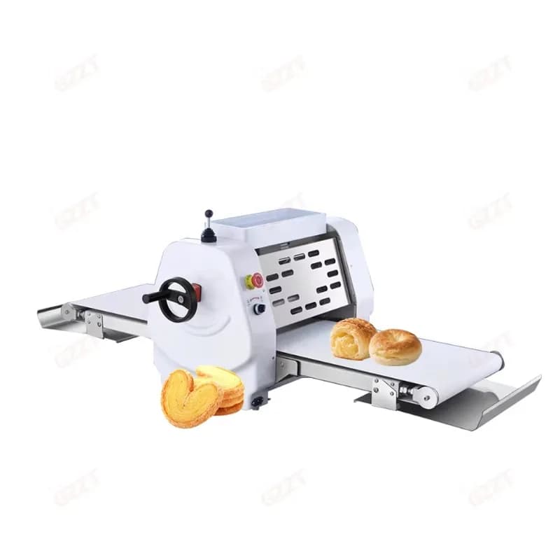 【Factory Price】IT-DST350 Commercial Croissant Dough Sheeter Tart Cake Shortening Pastry Dough Roller Turkish Baklava Machine 200