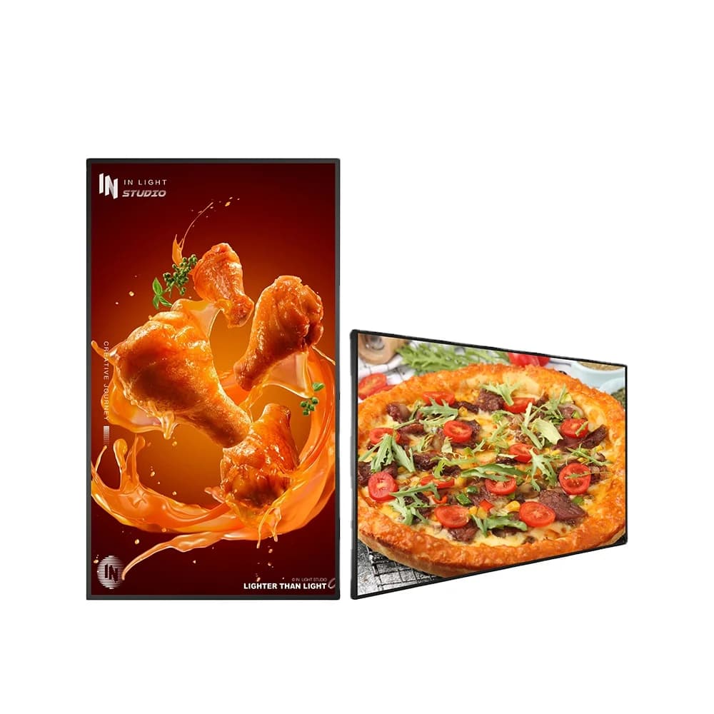 65 Inch High Brightness Slim LCD Light Box Digital Signage for Store & Commercial Use