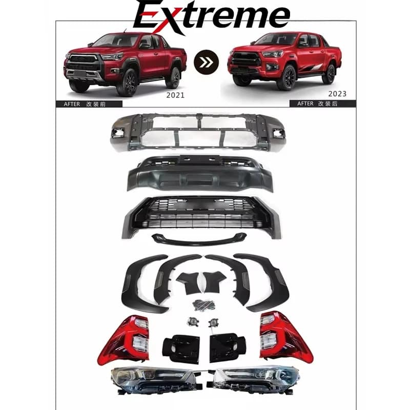 Auto Pickup Trucks Accessories Front Bumper Bodykit Body Kit for Toyota Hilux GR 2023