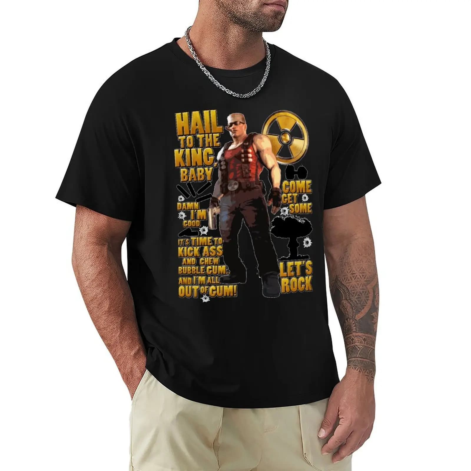 Duke Nukem T-Shirt Funny t-shirts blacks sports fans plain white t shirts men