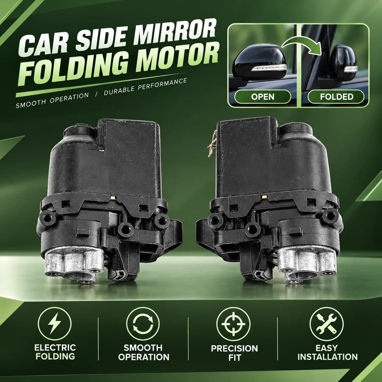 Folding Electric Repair Kit For Honda Civic CR-V Fit Freed HR-V Jazz N-BOX Vezel Car Side Mirror Fold Actuator Rearview Motor