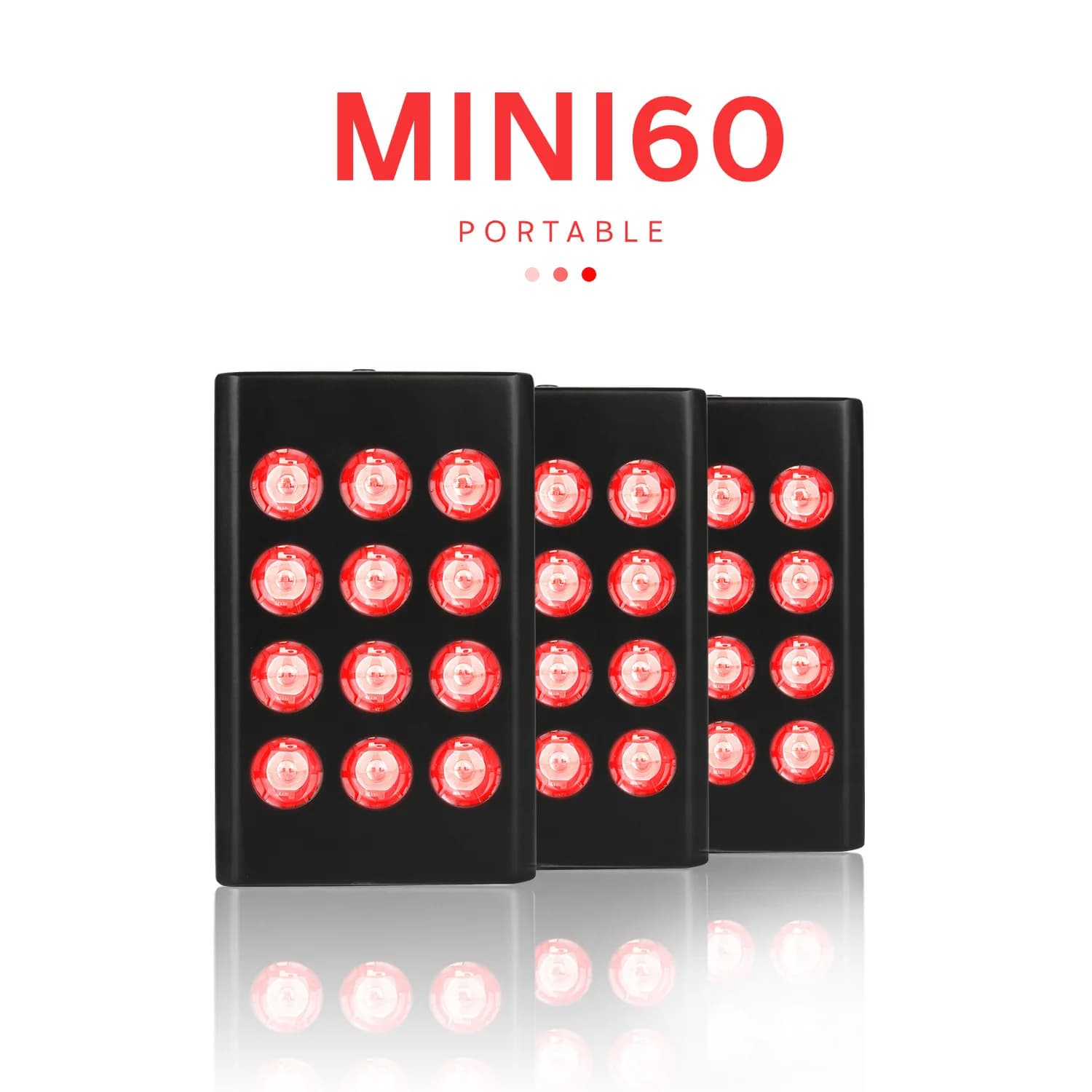 Rechargeable Beauty Therapy Light Portable MINI60led Dual Chip Red Light Infrared Skin Beauty Instrument