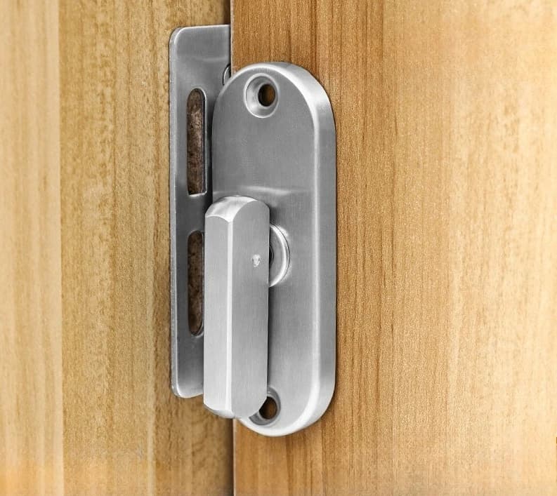1 set of thickened 304 stainless steel hook lock single track sliding door hook lock translation door and window lock Entrance