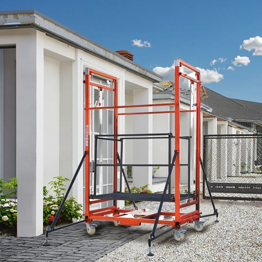 Fiberglass Mobile Scaffolding Tower with Electric Motor 600kg Capacity 6m Max Height