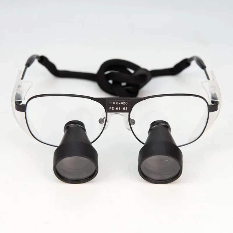 HD 2.5X TTL Binocular Loupe Customized PD 550/500/420/340mm Magnifier Heiping Hands Magnifying Glass Tools
