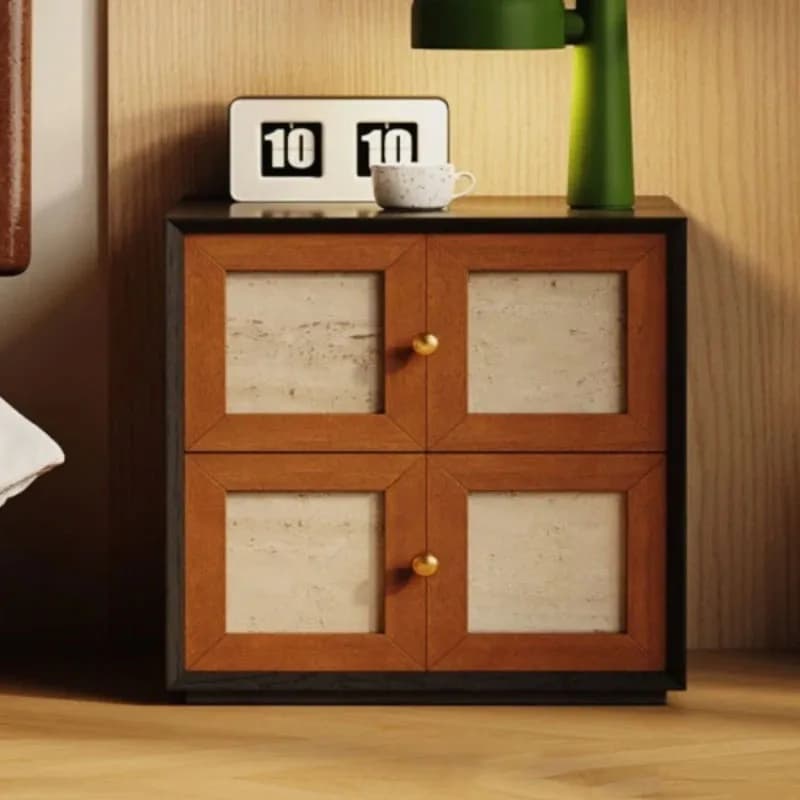 Storage Luxury Nightstand European Compact Bedside Table Multifunctional American Mesita Noche Home Bedroom Furniture
