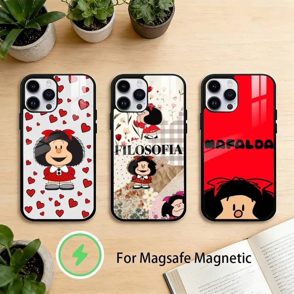 M-mafalda Phone Case For iPhone 17/16/15/14/13/12/Plus/Pro/Max for Magnetic Wireless Charging