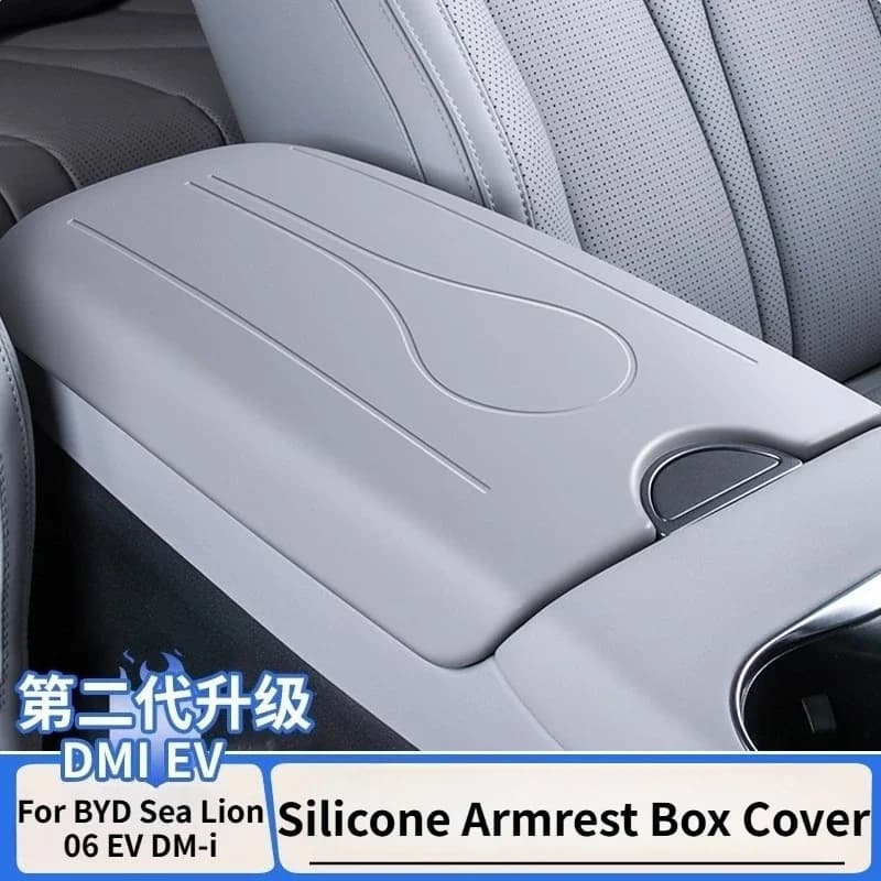 For BYD Sea Lion 06 EV DMi Silicone Armrest Case Protective Cover Central Control Protective Pad Automobile Interior Accessorie
