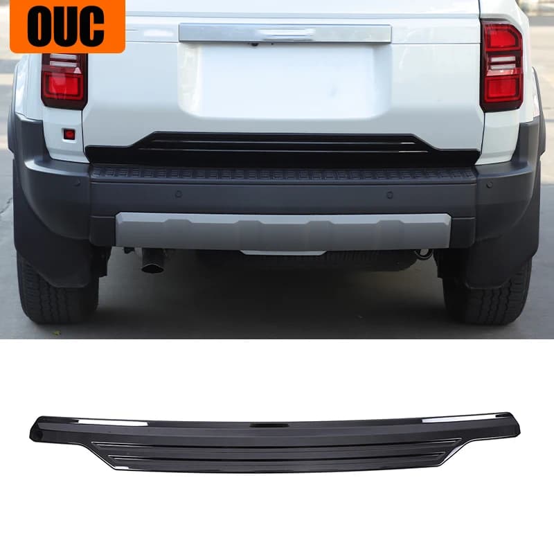 For Toyota Land Cruiser 250 Prado LC250 2024 ABS Glossy Black Car Rear Tailgate Trunk Lid Cover Trim Car Styling