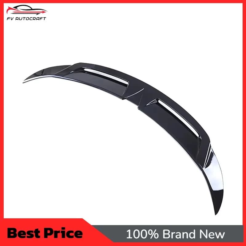 【2026】New Style Refurbished For Tesla Model Y 2021-2023 ABS Rear Wing Spoiler With Piano Black & Carbon Fiber Pattern 100% Fitme
