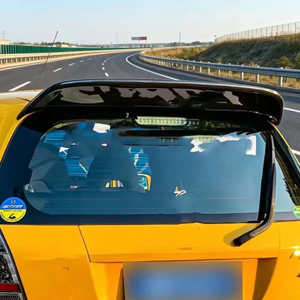 Suitable for Honda's first generation Fit GD3 GD1 05-08 sedan, carbon fiber top spoiler wing  rear spoiler FitSpoon top wing