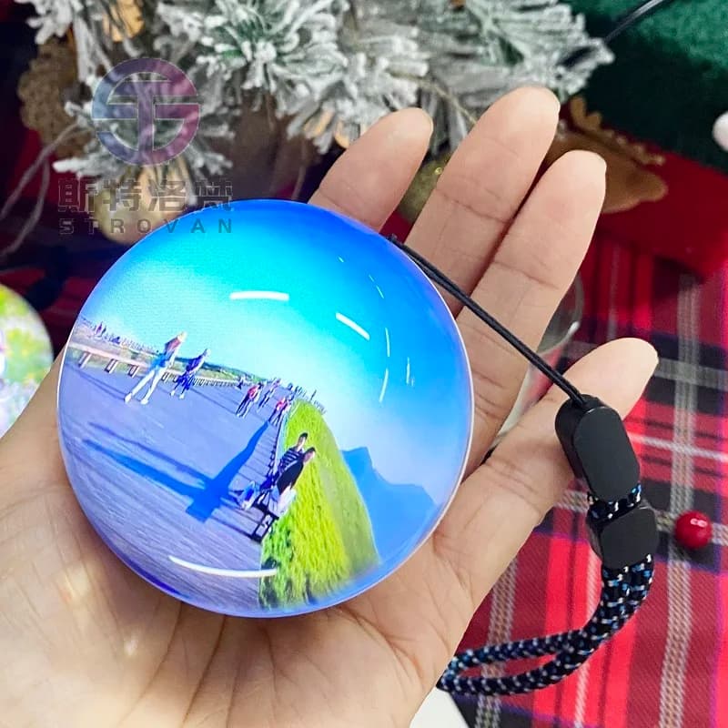 Rechargeable 4GB Memory Lcd Screen Video Balls Magic 3d Electronic Video Crystal Ball for Gift