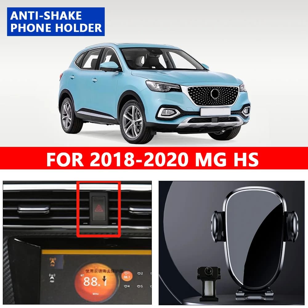 FOR 2018-2020 MG HS Car Phone Holder Car Styling Bracket GPS Gravity type Stand Rotatable Suppo Vehicle Specific
